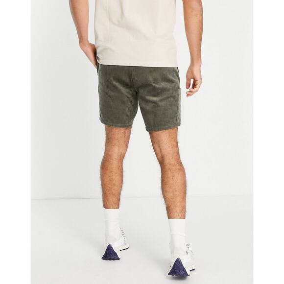 Osos Cordoroy Shorts, Wide Wale, Olive, Size, NWT, $27, B69 - Picture 3 of 8